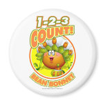 1-2-3 Count Bean Bonnet Refrigerator Magnets