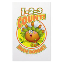 1-2-3 Count Bean Bonnet Personalized Stationery