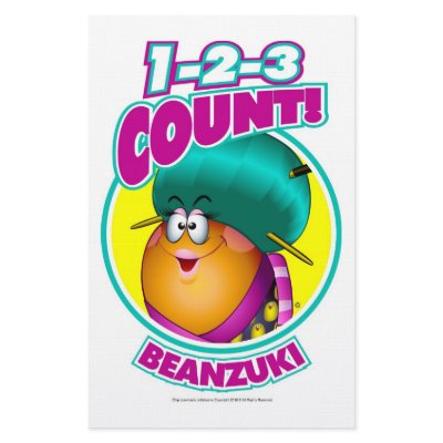 1-2-3 Count Beanzuki Stationery Paper by myjollybeans