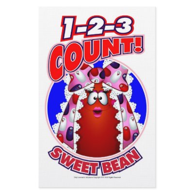 1-2-3 Count Sweet Bean Custom Stationery by myjollybeans
