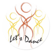 1 2 3 Let's Dance Sticker