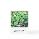 1-2-3 lucky clovers greeting card