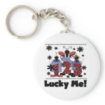 1-2-3 Lucky Me Ladybug Tshirts and Gifts Key Chains