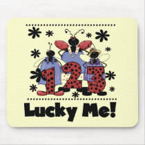 1-2-3 Lucky Me Ladybug Tshirts and Gifts Mousepads