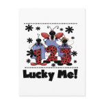 1-2-3 Lucky Me Ladybug Tshirts and Gifts Post Cards