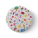 1-2-3 Print for Kids Pinback Buttons