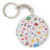 1-2-3 Print for Kids Keychains