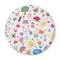 1-2-3 Print for Kids Fridge Magnet
