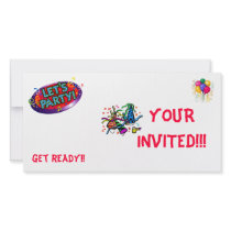 1, 2, 3, YOUR INVITED!!!, get ready!! Personalized Photo Card