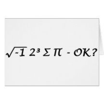 √-1 2³ ∑ ∏ - I Ate Some Pie Okay? Greeting Card