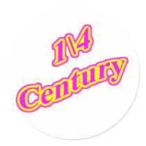 1\4 Century  Magenta Stickers