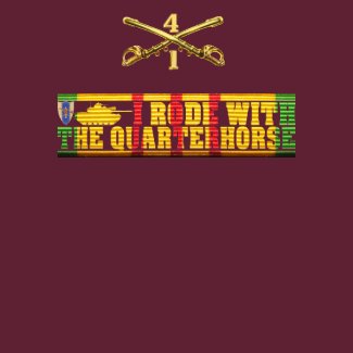 1/4th Cav I Rode With the Quarterhorse M48A3 Shirt zazzle_shirt