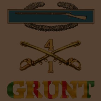 1/4th Cavalry M113 CIB Grunt Shirt shirt
