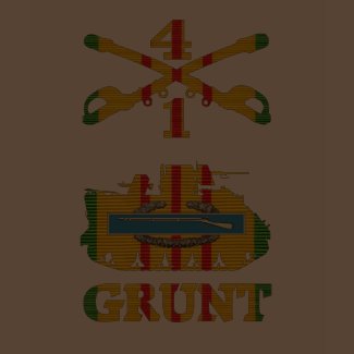 1/4th Cavalry M113 CIB Grunt Shirt shirt