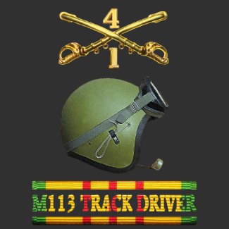 1/4th Cavalry M113 Driver Front & Back Shirt shirt