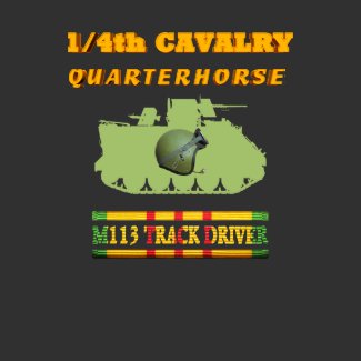 1/4th Cavalry M113 Driver Front & Back Shirt shirt