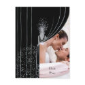 $1.50 PHOTO Curtain Fashion Plate Vintage Wedding postcard