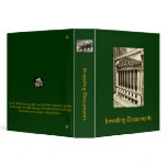 1.5" 3 Ring Binder for Investing Documents