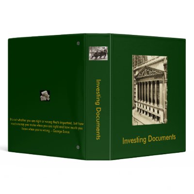 1.5" 3 Ring Binder for Investing Documents by forexpreneur
