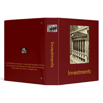 1.5" 3 Ring Binder for Investments by forexpreneur