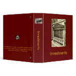 1.5" 3 Ring Binder for Investments