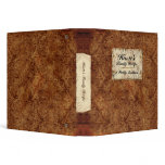 1.5" Burgundy Vintage Family Recipe Binder