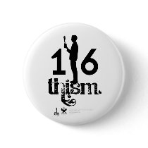 1/6thism_Logo_01 Pinback Buttons