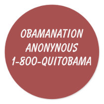 1-800-QUITOBAMA, ObamaNation Anonynous stickers