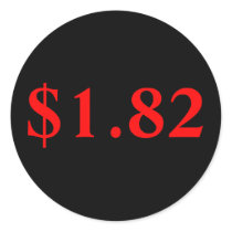 $1.82 (black) stickers by qzakidotcom $1.82 (black) stickers