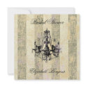 $1.95 Chandelier Elegance Invitation Bride Date invitation
