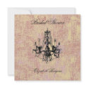 $1.95 Chandelier Elegance Invitation Date Bride invitation
