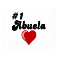 #1 Abuela Granparent's Day Gifts Postcard
