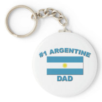 #1 Argentine Dad Keychains