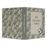 1" ARMY ACU Camo Camoufla Orders Book Photo Binder