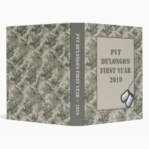 1" ARMY ACU Camo Camouflage Photo Binder Scrapbook