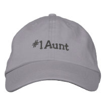 #1 Aunt Embroidered Cap Embroidered Baseball Cap