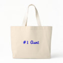 #1 Aunt Tote Bag by familytees #1 Aunt Tote Bag