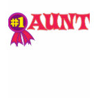 #1 Aunt Ladies Destroyed T-Shirt