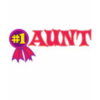 #1 Aunt Ladies Fitted Long Sleeve T-Shirt