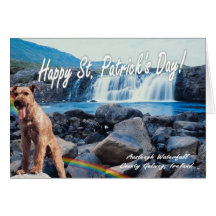 1. Awesome Aasleagh Waterfall Ireland St Patty Day Greeting Cards
