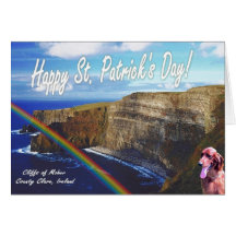 1. Awesome Cliffs of Moher Ireland St Patricks Day Cards