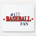 #1 BASEBALL FAN mousepads