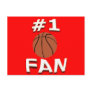 #1 Basketball Fan Postcard