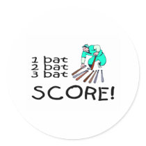 1 Bat 2 Bat 3 Bat SCORE stickers by CelebrationZazzle 1 Bat 2 Bat 3 Bat SCORE stickers