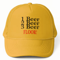 1 Beer 2 Beer 3 Beer FLOOR hats by BacheloretteGirl 1 Beer 2 Beer 3 Beer FLOOR hats