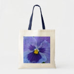 1 Blue Beauty Pansy Canvas Bags