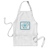 1  blue sheep aprons