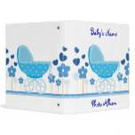 1" Blue Stroller Baby Boy Photo Album binders