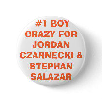 #1 BOY CRAZY FOR JORDAN CZARNECKI & STEPHAN SA... buttons by honey743905 #1 BOY CRAZY FOR JORDAN CZARNECKI & STEPHAN SA... buttons