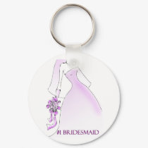 #1 Bridesmaid Keychain